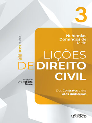 cover image of Lições de Direito Civil--Volume 3--6ª Ed--2025
